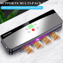 Seladora de Alimentos Automática, Máquina de Embalagem a Vácuo Portátil Multifuncional, Recarregável via USB, Inclui 10 Sacos, Selagem Duradoura para Manter a Frescura, Ideal para Cozinha e Piqueniques ao Ar Livre, Bateria de 2000mAh para Maior Autonomia,