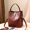 Bolsa De Couro Feminina - Crocodilo Style