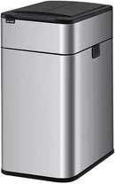 Lixeira Lata de lixo com sensor inteligente, doméstica com tampa, banheiro, cozinha, sala de estar, escritório, embalagem automática, latas de lixo de grande capacidade Lixeira(Silver,15L)