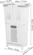 CleanSort™ Cesto Organizador Inteligente para Lavanderia com Compartimentos