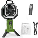 AirGo Max Seu ponto de conforto agora vai com você. Ventilação portátil com bateria recarregável de 20.000 mAh, névoa refrescante, oscilação automática, controle remoto e iluminação LED