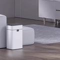 Lixeira Lata de lixo com sensor inteligente, doméstica com tampa, banheiro, cozinha, sala de estar, escritório, embalagem automática, latas de lixo de grande capacidade Lixeira(Silver,15L)