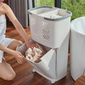 CleanSort™ Cesto Organizador Inteligente para Lavanderia com Compartimentos