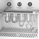 Dispenser com Máquina de Gelo AquaIce Pro™ 3 em 1 – Água Quente, Fria e Gelo Automático para Casa e Escritório