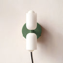 Arandela de Parede Dupla Minimalista Crema