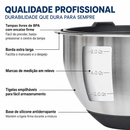 InoxNest™ – Conjunto Premium com 5 Tigelas de Aço Inox + 5 Tampas