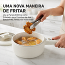 Panela Elétrica Multifuncional 2.5L Antiaderente ChefPot Pro para Cozinhar, Fritar e Cozinhar no Vapor