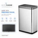 Lixeira Auto Clean™ 50L — Inteligente, Automática e Sem Contato design moderno para deixar sua cozinha mais prática e organizada.
