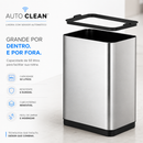 Lixeira Auto Clean™ 50L — Inteligente, Automática e Sem Contato design moderno para deixar sua cozinha mais prática e organizada.
