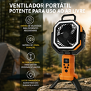 AirGo Max Seu ponto de conforto agora vai com você. Ventilação portátil com bateria recarregável de 20.000 mAh, névoa refrescante, oscilação automática, controle remoto e iluminação LED