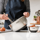 InoxNest™ – Conjunto Premium com 5 Tigelas de Aço Inox + 5 Tampas