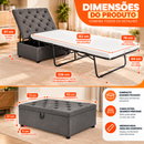 PuffCama Flex™  Mais conforto e espaço para sua casa