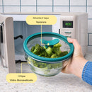 Kit 7 Peças Panela para Micro-ondas MicroChef™ Hermética e Multifuncional