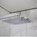 Ducha Quadrada Inox 304 Slim 20x20cm com Braço 36cm Cromada
