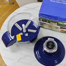 Descascador Elétrico de Frutas de 5 Lâminas | Descascador Automático Recarregável USB para Uvas, Alho, Tomates-Cereja | Gadget de Cozinha Eficiente, Uso Doméstico, Fácil de Limpar, Azul - Ótimo Presente para o Dia dos Namorados e Dia da Mãe