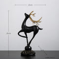 Estatueta de Animal Veado Dourada Artezanal - Inovallar
