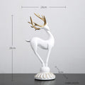 Estatueta de Animal Veado Dourada Artezanal - Inovallar